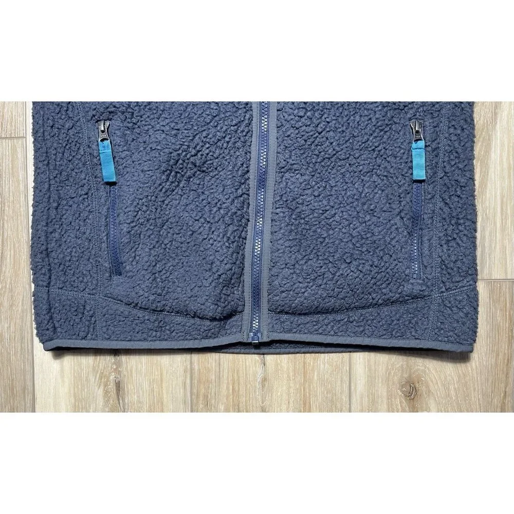 Patagonia Retro Pile Fleece Zip Up Gray Vest - Women Size Medium - Picture 8 of 14